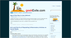 Desktop Screenshot of geekexile.com